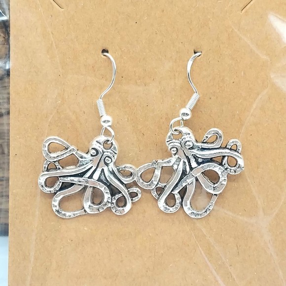 Kraken Earrings Sea Monster - Picture 1 of 3